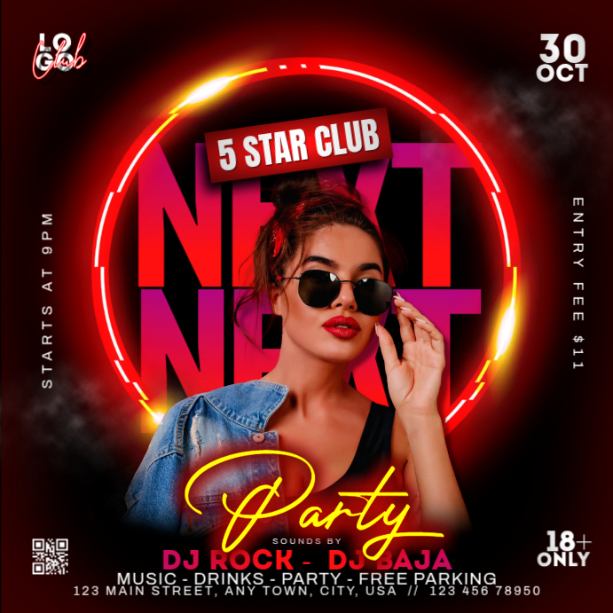 Party Next Time Next Party Template | PosterMyWall