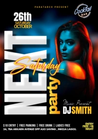 Next Party Flyer A1 template