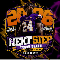 Next Step Football Poster Instagram-opslag template