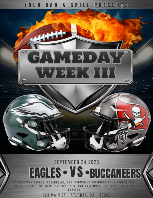 Copy Of NFL 2023 WEEK 3 FLYER EAGLES VS BUCCANEERS PosterMyWall copy-of-nfl-2023-week-3-flyer-eagles-vs-buccaneers-postermywall