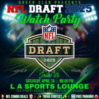 Nfl Draft 2025 Watch Party Instagram Post Template