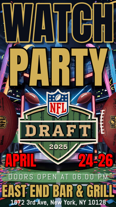 NFL Drafts 2025 Watch Party Instagram Story template