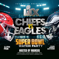 Sort Super Bowl Watch Party Kvadrat Template