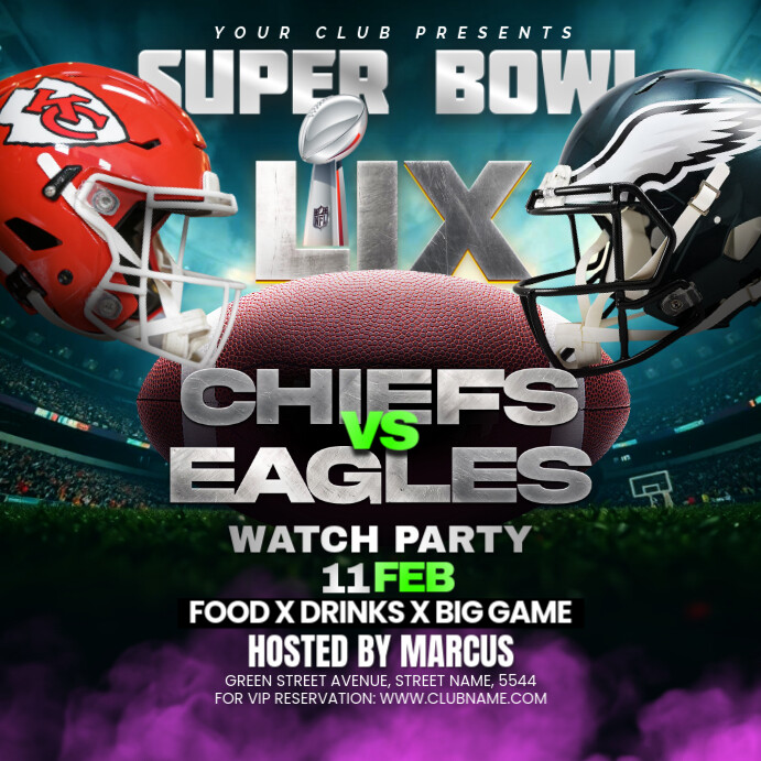 NFL PLAYOFFS, super bowl flyer Template PosterMyWall NFL PLAYOFFS, super bowl flyer Template PosterMyWall