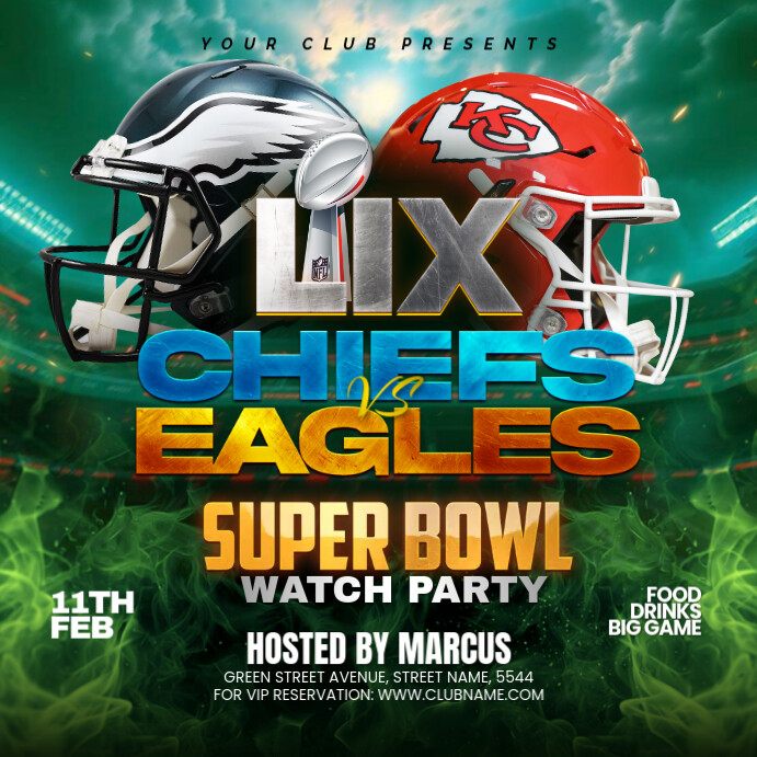 NFL PLAYOFFS, super bowl flyer Template PosterMyWall NFL PLAYOFFS, super bowl flyer Template PosterMyWall