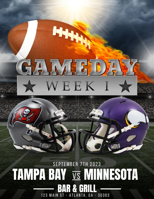 Week 1 Nfl Printable Schedule