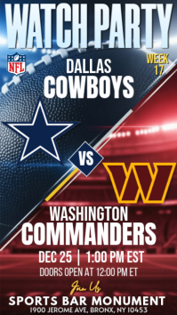 NFL Watch Party Instagram Story Template