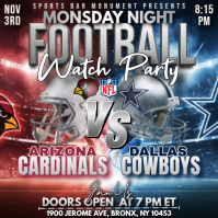 Gris Football Watch Party Instagram Post Template