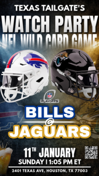 NFL Wild Card Weekend: Buffalo Bills at Jacksonville Jaguars Watch Party Instagram Story Template