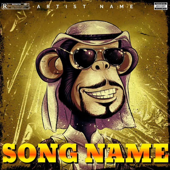 Copy of NFT MONKEY Album Cover trap mixtape raP | PosterMyWall