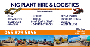 White Plant Hire & Logistics Facebook-annonce Template