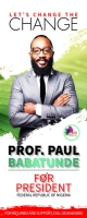 Nigerian campaign flyer Banner Roll Up 2' × 5' template