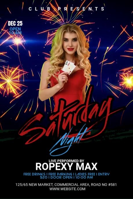 Night Club Banner templaat | PosterMyWall