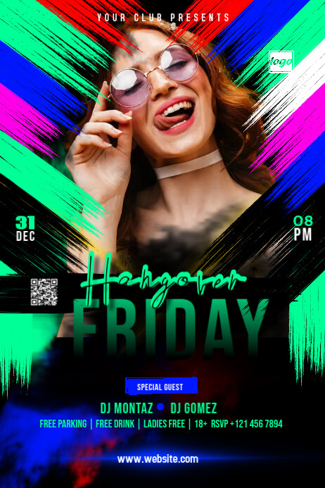 Night Club Banner design template
