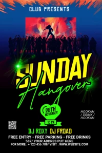 Night Club Banner Illustration Tumblr template