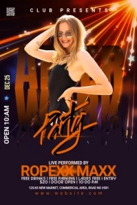 Night Club Banner Template Баннер 4' × 6'