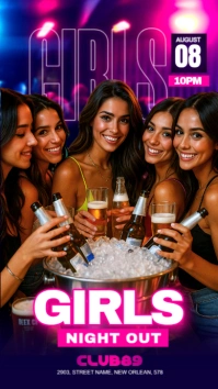 Night Club Bar Event Dj Event Flyer Instagram Story template