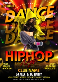 night club dance party flyer A4 template