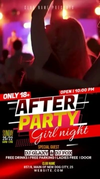 Night Club digital display WhatsAppstatus template