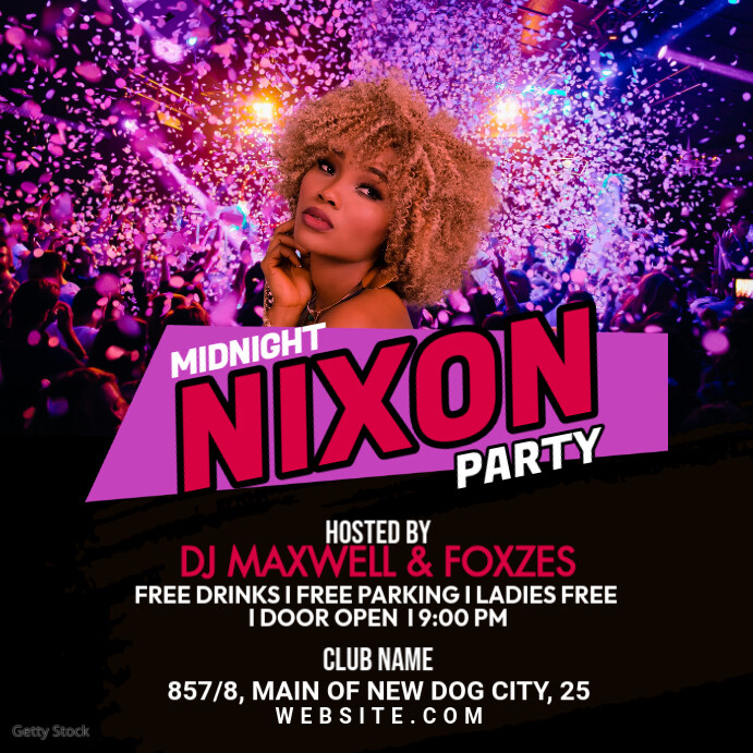 Night Club dj Instagram Post Template PosterMyWall