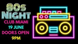 Night Club Event 80s Party Video Template Digital Display (16:9)