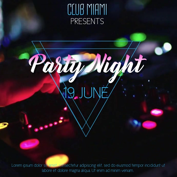 Night Club Event Party Video Template