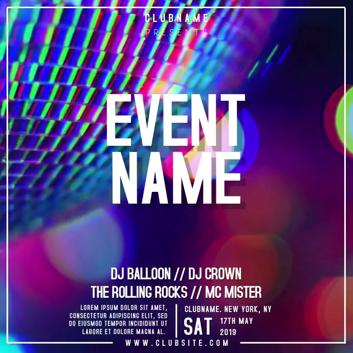 Night Club Event Party Video Template