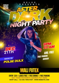 Night Club Flyer (1) A6 template