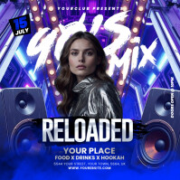 Night Club Flyer Instagram Post template