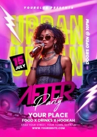 Night Club Flyer A5 template