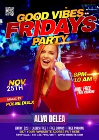 Night Club Flyer A1 template