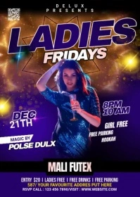 Night Club Flyer A6 template