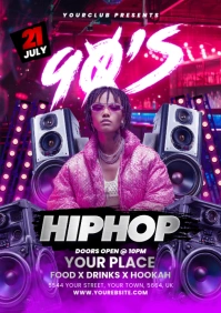 Night club flyer A5 template