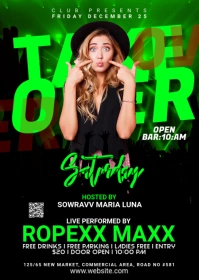 Night Club Flyer A6 template