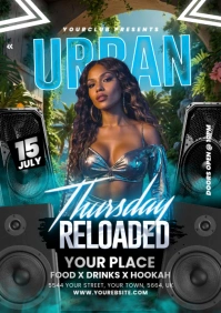 Night Club Flyer A5 template