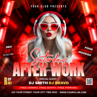 Night Club Flyer Square (1:1) template
