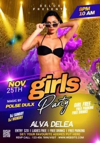 Night Club Flyer A5 template