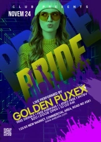 Night Club Flyer A6 template