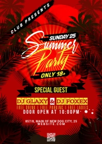 Night Club Flyer A2 template