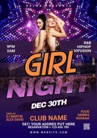 Night Club Flyer A3 template