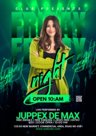 Night Club Flyer A2 template