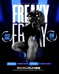 Night club flyer Instagram Portrait template