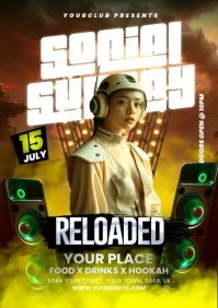 Night Club Flyer A5 template