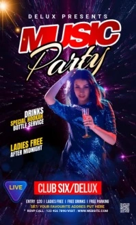 Night Club Flyer Oficio US template