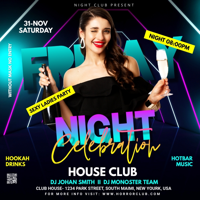 Night Club Flyer Template Postermywall Night Club Flyer Template Postermywall