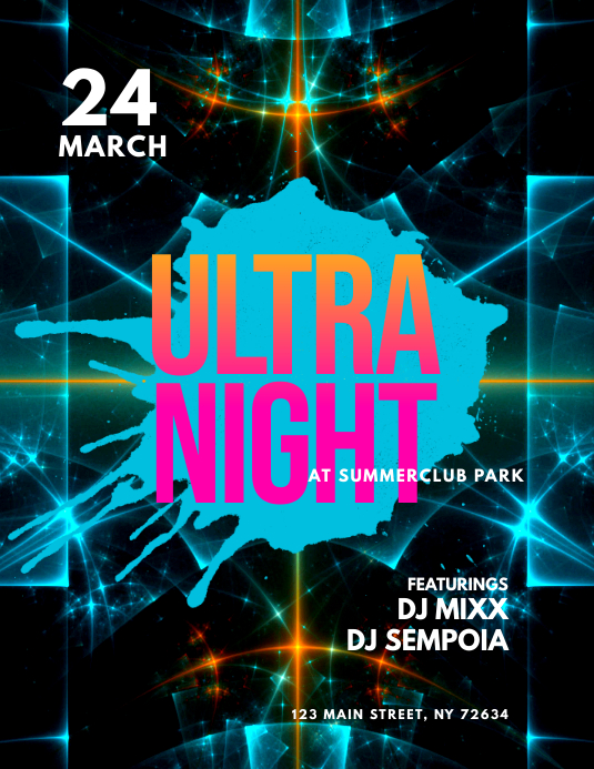 Night Club Flyer Template PosterMyWall