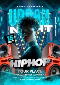 Night Club Flyer A5 template