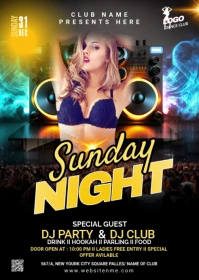 Night Club Flyer A6 template