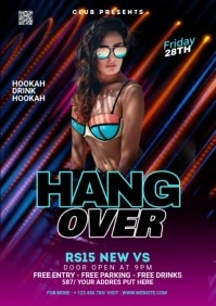 Night Club Flyer A2 template