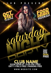 Night Club Flyer A2 template